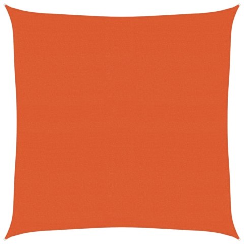 Żagiel przeciwsłoneczny, 160 g/m², kwadrat, pomarańcz, 4x4 m