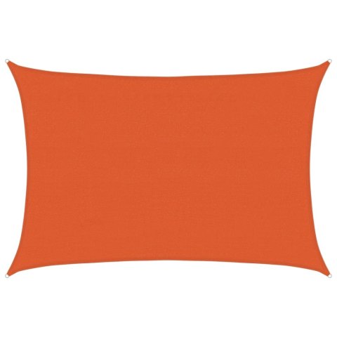 Żagiel przeciwsłoneczny, 160 g/m², pomarańczowy, 3,5x5 m, HDPE