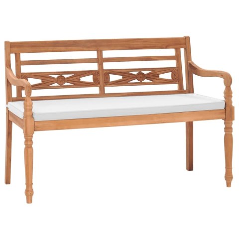 Batavia Bench with Cushions 47.2" Teak