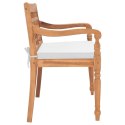 Batavia Bench with Cushions 47.2" Teak