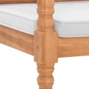 Batavia Bench with Cushions 47.2" Teak