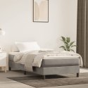 Box Spring Bed with Mattress Light Gray 39.4"x79.9" Twin XL Velvet