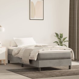 Box Spring Bed with Mattress Light Gray 39.4