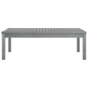 Coffee Table 39.4"x19.7"x13" Gray Solid Acacia Wood