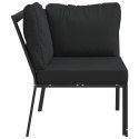 Patio Chair with Gray Cushions 29.9"x29.9"x31.1" Steel