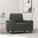 Sofa Chair Dark Gray 23.6" Microfiber Fabric