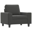 Sofa Chair Dark Gray 23.6" Microfiber Fabric