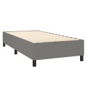 Box Spring Bed with Mattress Dark Gray 39.4"x79.9" Twin XL Fabric