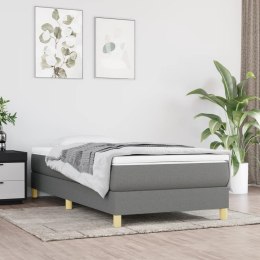 Box Spring Bed with Mattress Dark Gray 39.4