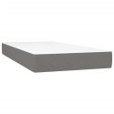 Box Spring Bed with Mattress Dark Gray 39.4"x79.9" Twin XL Fabric