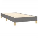 Box Spring Bed with Mattress Dark Gray 39.4"x79.9" Twin XL Fabric