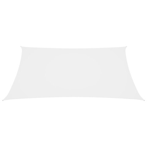 Prostokątny żagiel ogrodowy z tkaniny Oxford, 4x6 m, biały