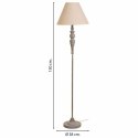 Lampa Stojąca Alexandra House Living Biały Szary 220-240 V 38 x 150 x 38 cm