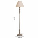 Lampa Stojąca Alexandra House Living Biały Szary 220-240 V 38 x 154 x 38 cm