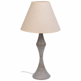 Lampa stołowa Alexandra House Living Biały Szary Metal Materiał 220-240 V 23 x 46 x 23 cm