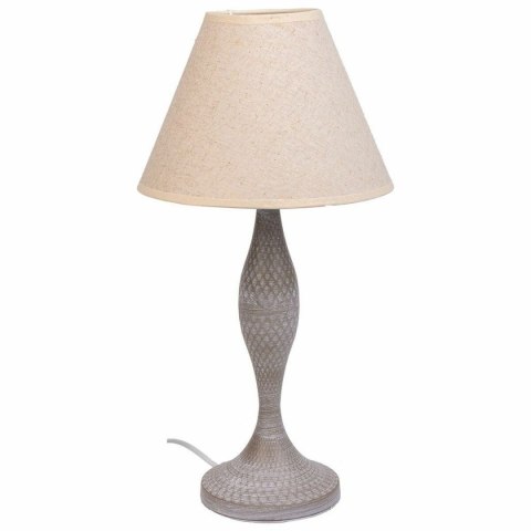 Lampa stołowa Alexandra House Living Biały Szary Metal Materiał 220-240 V 23 x 46 x 23 cm