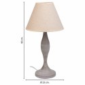 Lampa stołowa Alexandra House Living Biały Szary Metal Materiał 220-240 V 23 x 46 x 23 cm