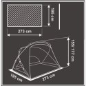 NAMIOT PAWILON OGRODOWY 4 OSOBOWY 273X195X175/155CM