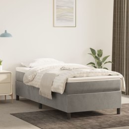 Box Spring Bed with Mattress Light Gray 39.4