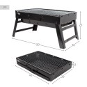 Przenośny grill Aktive Prostokątny Czarny 50 x 23 x 30 cm (2 Sztuk)