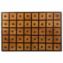 Kufer Alexandra House Living Brązowy Metal Drewno mango 40 x 30 x 60 cm Styl rzemieślniczy