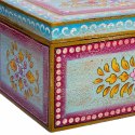 Kufer Alexandra House Living Wielokolorowy Drewno mango 28 x 22 x 46 cm Styl rzemieślniczy