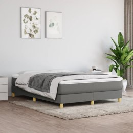 Box Spring Bed with Mattress Dark Gray 53.9