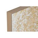 Obraz Home ESPRIT Biały Złoty Płótno Drewno MDF Nowoczesny Liść roślin 82 x 4,5 x 82 cm (2 Sztuk)