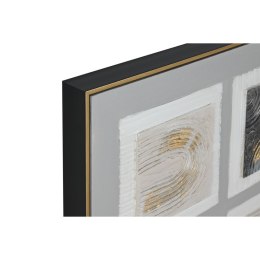 Obraz Home ESPRIT Brązowy Beżowy polistyrenu Płótno W kratkę Miejska 82 x 5 x 82 cm (2 Sztuk)