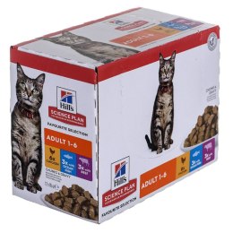 Karma dla kota Hill's Feline Adult Multipack Classic kurczak Ryba