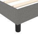 Box Spring Bed with Mattress Dark Gray 39.4"x79.9" Twin XL Fabric