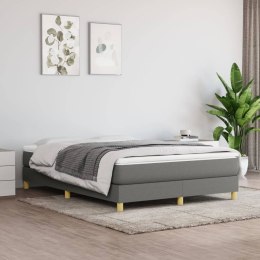 Box Spring Bed with Mattress Dark Gray 59.8