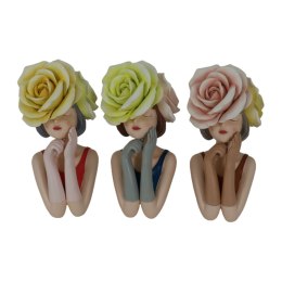 Figurka Dekoracyjna DKD Home Decor 14,5 x 11,5 x 28,7 cm Kobieta Wielokolorowy (3 Sztuk)