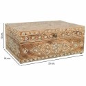 Pudełko na biżuterię Alexandra House Living Biały Naturalny Drewno mango Drewno MDF 18 x 10 x 25 cm