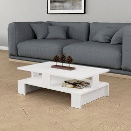 Stolik Alexandra House Living Biały Drewno MDP 80 x 28 x 50 cm Podwójna wysokość