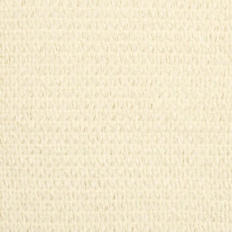 Żagiel przeciwsłoneczny, 160 g/m², kremowy, 4x4x4 m, HDPE