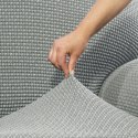 Pokrowiec na Sofę Sofaskins NIAGARA Jasnoszary - Sofa 4 osobowa 230 - 270 cm