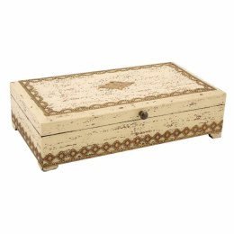 Pudełko na biżuterię Alexandra House Living Krem Drewno mango 18 x 9 x 33 cm