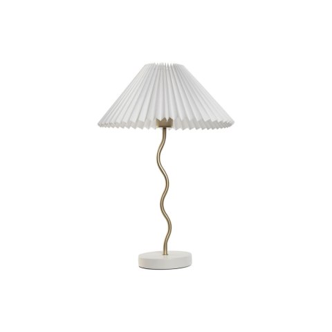 Lampa stołowa Home ESPRIT Biały Złoty Płótno Metal 50 W 220 V 36 x 36 x 52 cm