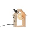 Lampa stołowa Home ESPRIT Brązowy Srebrzysty Naturalny Drewno Sosna 50 W 220 V 18 x 10 x 25 cm