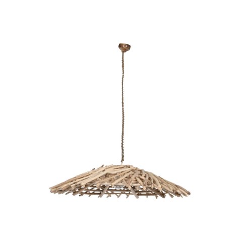 Lampa Sufitowa Home ESPRIT Naturalny Drewno Drewno eukaliptusowe 50 W 100 x 100 x 18 cm