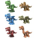 ZESTAW WALIZKA KLOCKI DINOZAURY DO SKRĘCANIA WKRĘTARKA 3 DINO FIGURKI DIY