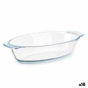 Półmisek Kuchenny Z uchwytami Przezroczysty Szkło borokrzemowe 700 ml 23,6 x 5,3 x 13 cm (18 Sztuk)