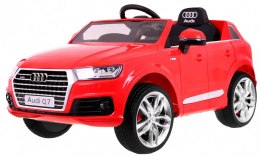 Auto Na Akumulator Audi Q7 Quattro S-Line Czerwony Pilot Radio MP3 LED EVA