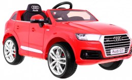 Auto Na Akumulator Audi Q7 Quattro S-Line Czerwony Pilot Radio MP3 LED EVA