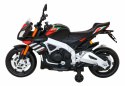 Motor Na Akumulator Aprilia Tuono V4 Czarny MP3 Kółka Wolny Start