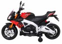 Motor Na Akumulator Aprilia Tuono V4 Czerwony MP3 Kółka Wolny Start