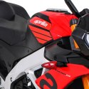 Motor Na Akumulator Aprilia Tuono V4 Czerwony MP3 Kółka Wolny Start