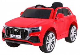 Auto Na Akumulator Audi Q8 Lift Czerwony Pilot EVA Wolny Start MP3 USB LED