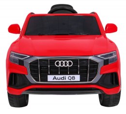 Auto Na Akumulator Audi Q8 Lift Czerwony Pilot EVA Wolny Start MP3 USB LED